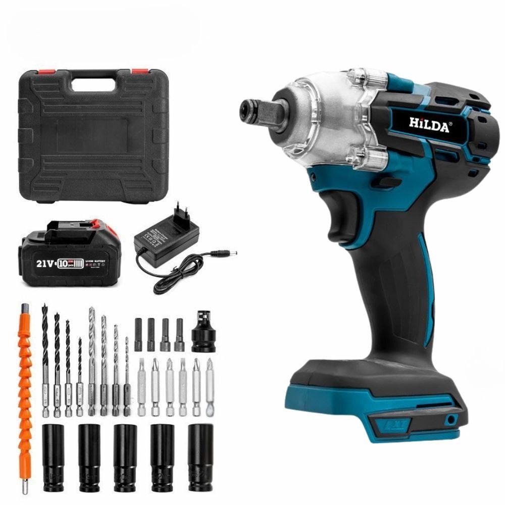 超能玩工 保固一年●鋰電無刷扳手 21V 無刷扳手 電動扳手 多功能扳手 多功能電動扳手 鋰電扳手 扳手 台灣現貨-細節圖2