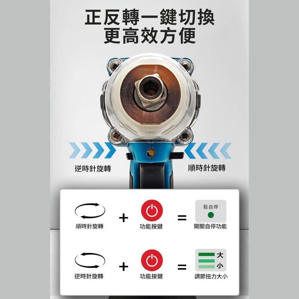 超能玩工 保固一年●鋰電無刷扳手 21V 無刷扳手 電動扳手 多功能扳手 多功能電動扳手 鋰電扳手 扳手 台灣現貨-細節圖5