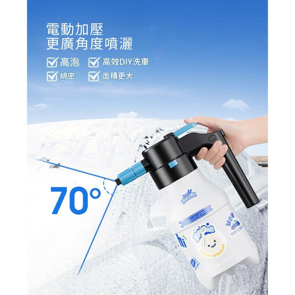 超能玩工 包退0費用●電動泡沫噴壺 電動噴壺 電動洗車噴壺 泡沫噴壺 泡沫噴瓶 電動噴壺 高壓噴壺 台灣現貨-細節圖5