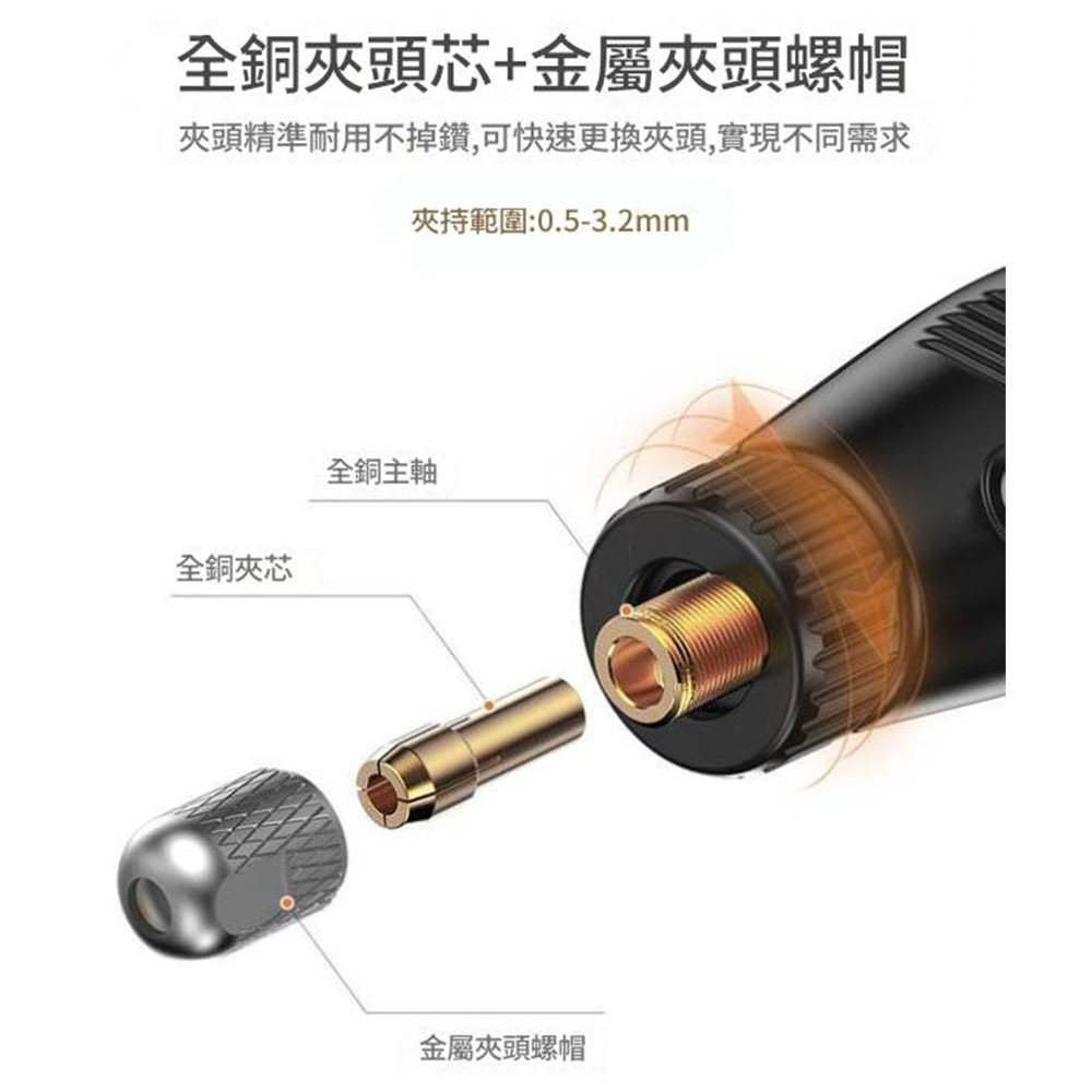 超能玩工 保固1年●12V定速打磨機 手持打磨機 拋光機 打磨機 雕刻機 玉石打磨雕刻 小型電鑽 切割機 台灣現貨-細節圖7