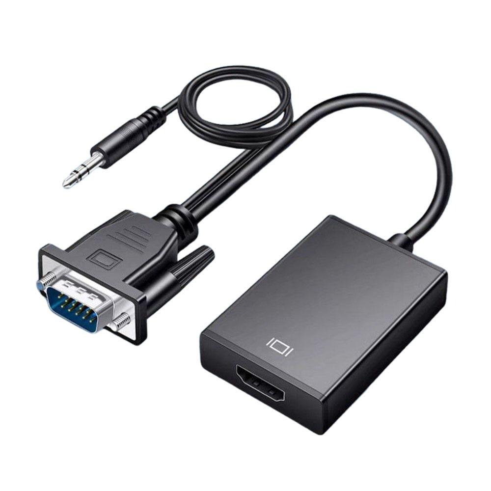 超能玩工 包退0費用●VGA轉HDMI VGA to HDMI 轉換器 轉換線 帶音頻線 HDMI高清轉換器 筆電轉接-細節圖2