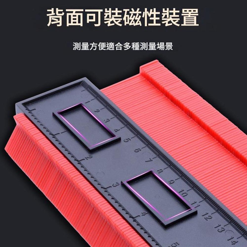 超能玩工 包退0費用●5吋 10吋 多功能取型器 不規則弧度取樣尺 量規弧度尺 仿形規尺 輪廓測量尺 輪廓測量器-細節圖8