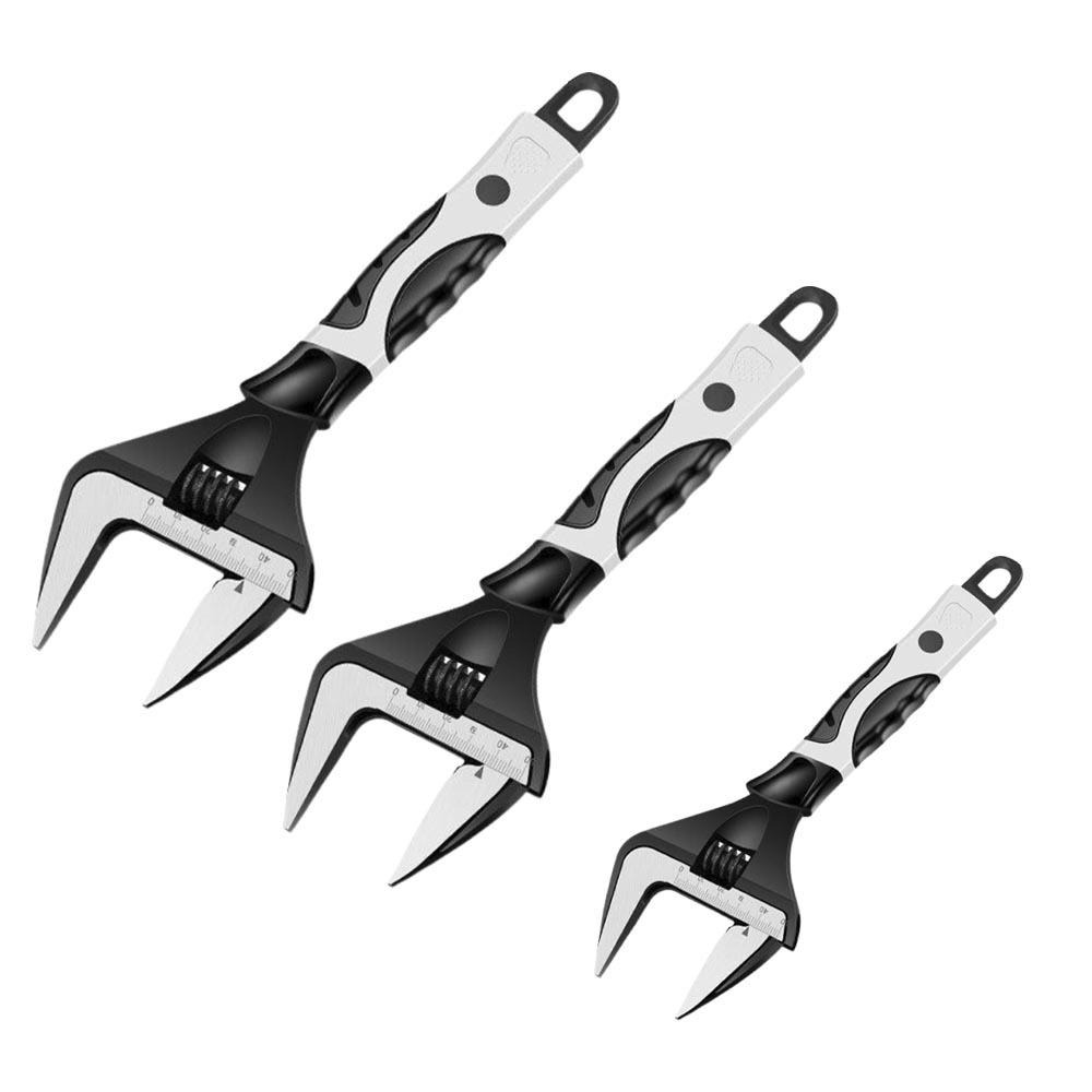 超能玩工 包退0費用●大開口 活動扳手 開口扳手 萬用活板 活口扳手 梅開扳手 五金工具 手工具 板手 水電 現貨-細節圖2