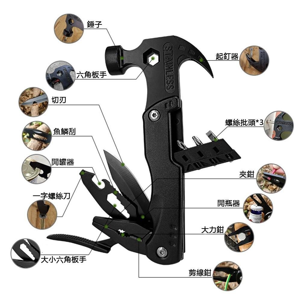 超能玩工 包退0費用●多功能羊角槌 羊角槌 多功能鎚 工具槌 鐵鎚 扳手 工具鉗 工具扳手 多功能工具槌-細節圖4