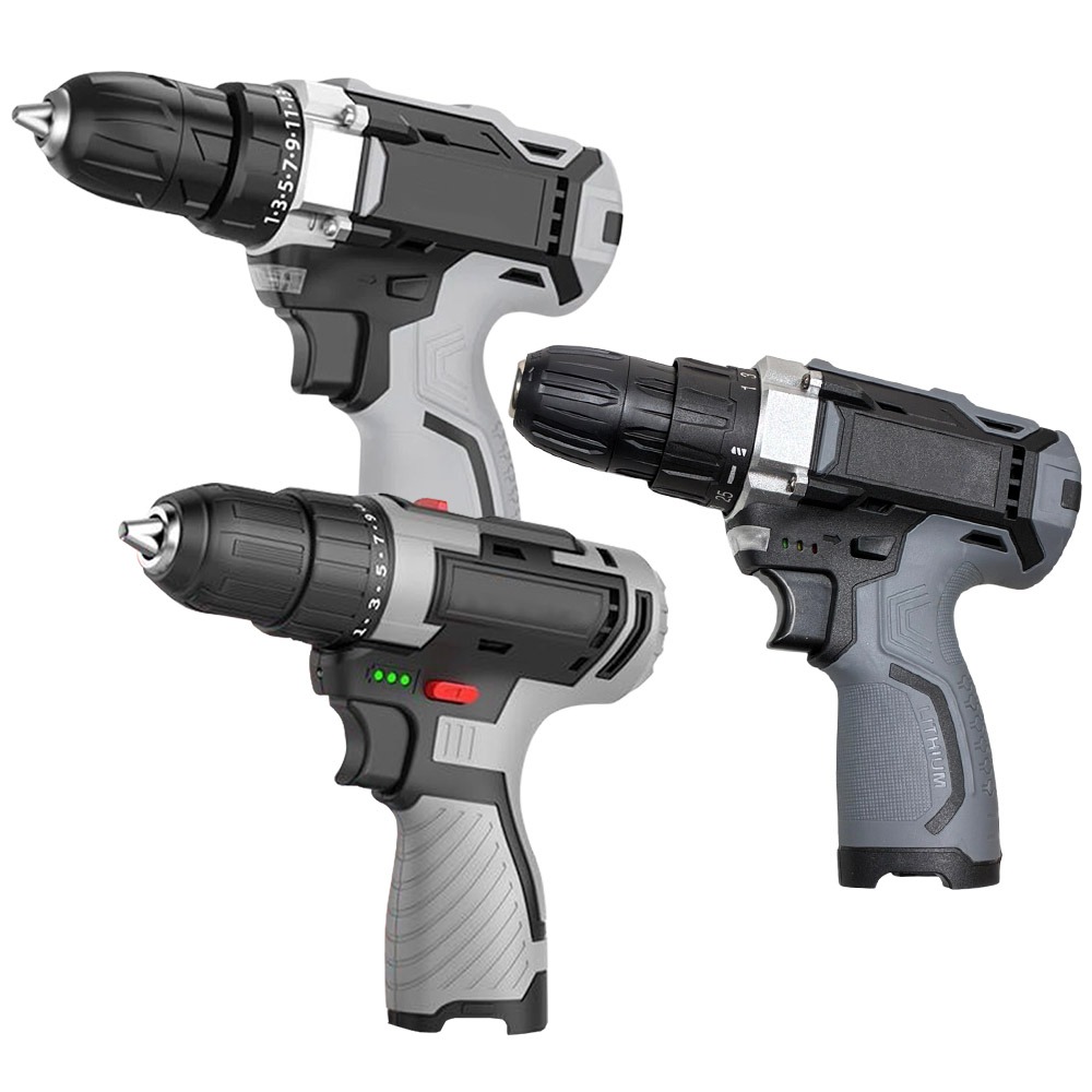 超能玩工 保固1年送好禮●多功能鋰電電鑽工具組 充電電鑽 家用電鑽 電動起子 扳手 震動衝擊 電鑽 鋰電電鑽 霸王鑽-細節圖2