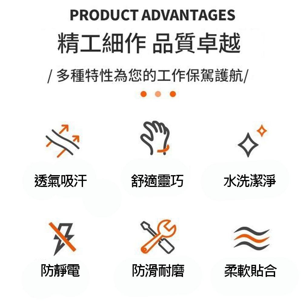 超能玩工 清明●防滑手套黑色 防滑手套 止滑手套 PU塗掌手套 電子手套 搬運手套 黑膠止滑透氣手套 輕薄透氣 工作手套-細節圖4