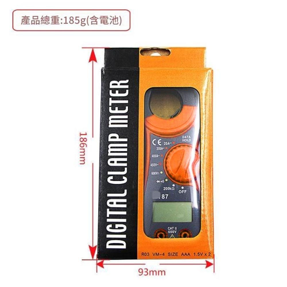 超能玩工 包退0費用●MT87 鉗形電流表 勾表 鉤表 三用電表 附探棒 交直流 帶蜂鳴 數位 電錶 電流 現貨-細節圖3