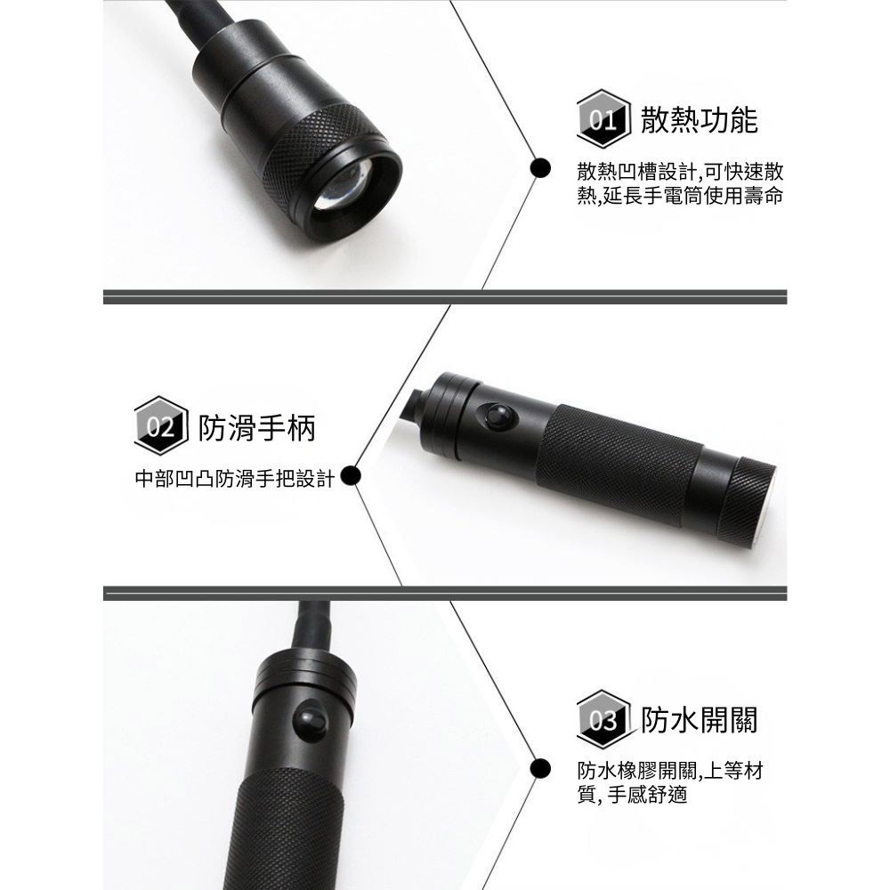 超能玩工 包退0費用●LED蛇管 強力磁鐵工作燈 LED燈 LED工作燈 軟管燈 伸縮變焦 LED手電筒 汽車維修-細節圖9