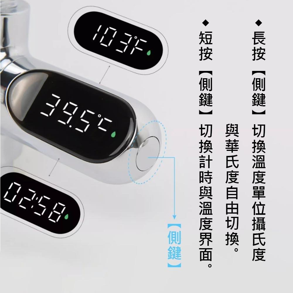 超能玩工 包退0費用●沐浴水溫計 水龍頭溫度計 蓮蓬頭水溫計 智慧水溫計 LED水溫感測器 水龍頭水溫計 洗澡沐浴溫度計-細節圖6