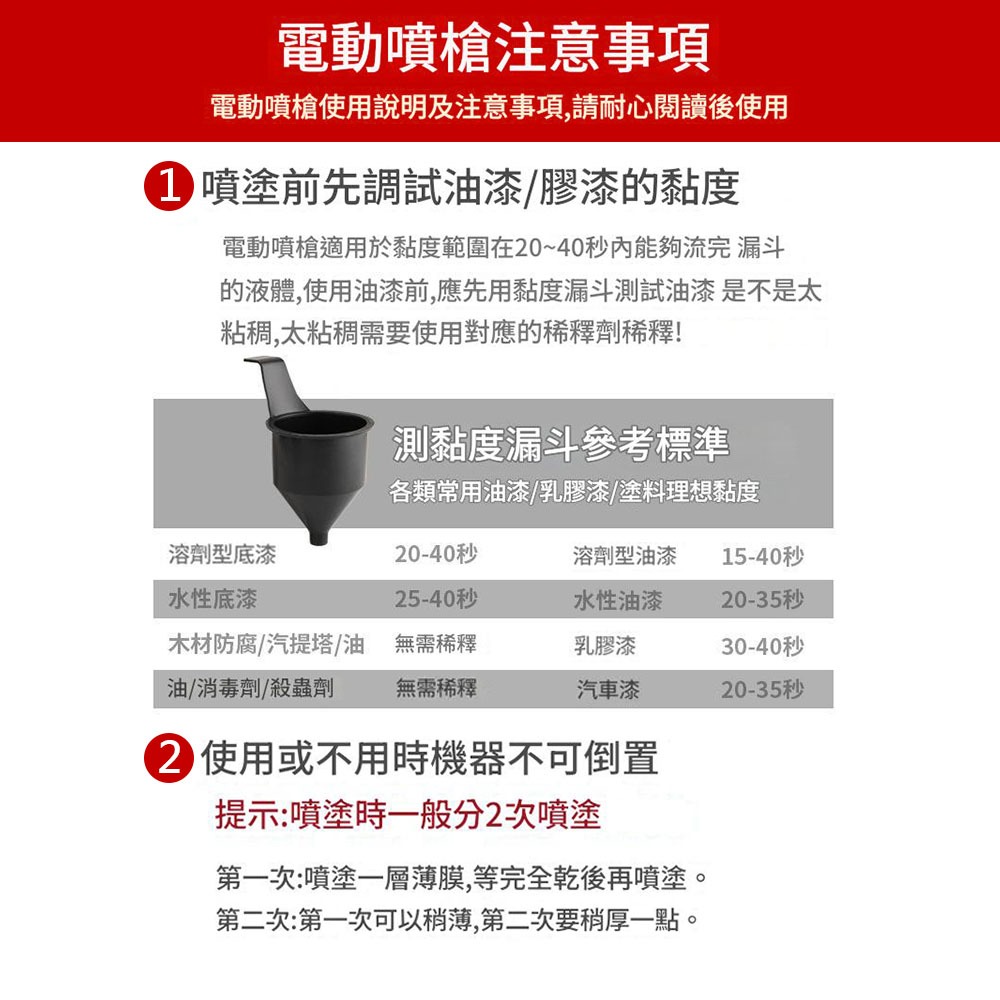 超能玩工 保固1年●110V 噴漆槍 油漆噴槍 噴漆機 電動噴漆槍 電動噴槍 電動噴漆機 噴漆噴槍 現貨-細節圖9