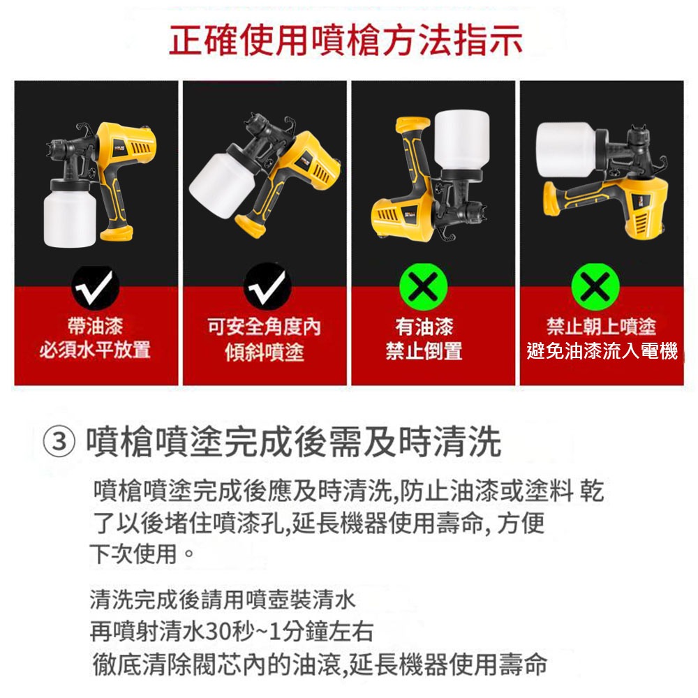 超能玩工 保固1年●110V 噴漆槍 油漆噴槍 噴漆機 電動噴漆槍 電動噴槍 電動噴漆機 噴漆噴槍 現貨-細節圖11