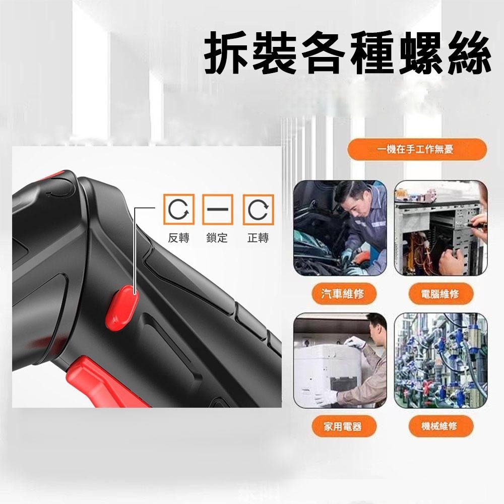 超能玩工 包退0費用●多功能電動螺絲起子 47件套 電動螺絲刀 電鑽 起子機 鋰電池電鑽 電動起子 電動螺絲 螺絲槍-細節圖4