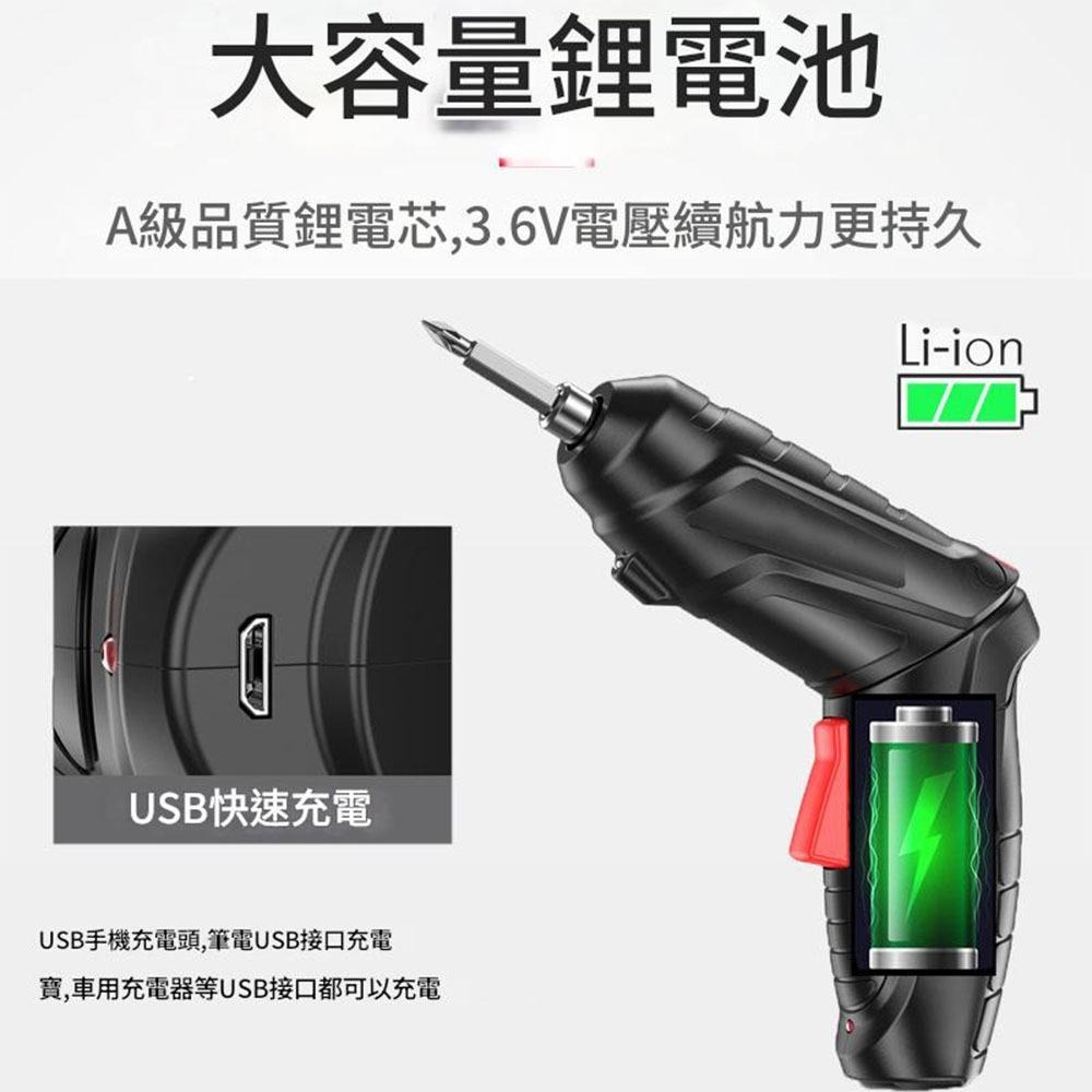 超能玩工 包退0費用●多功能電動螺絲起子 47件套 電動螺絲刀 電鑽 起子機 鋰電池電鑽 電動起子 電動螺絲 螺絲槍-細節圖6