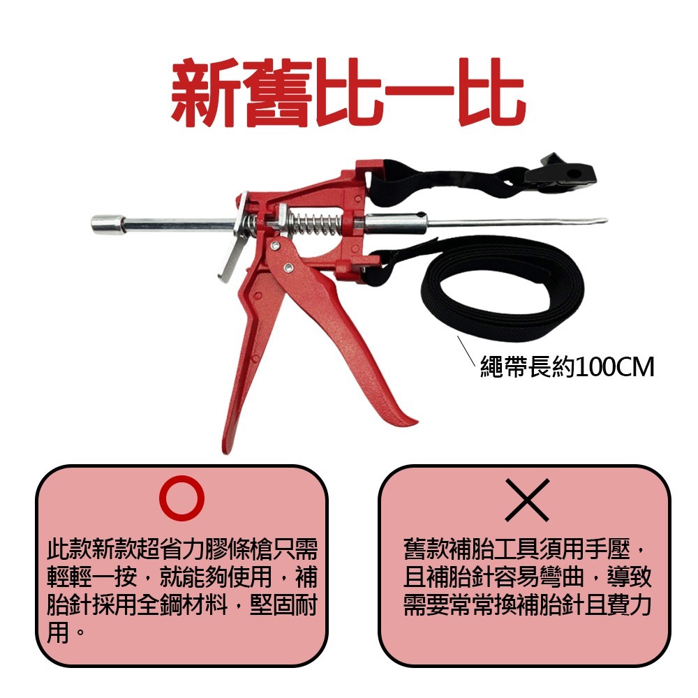 超能玩工 包退0費用●省力補胎工具 輪胎補胎槍 補胎 補胎工具 汽車 摩托車 機車 DIY補胎 補胎包 補胎針省力補胎器-細節圖5