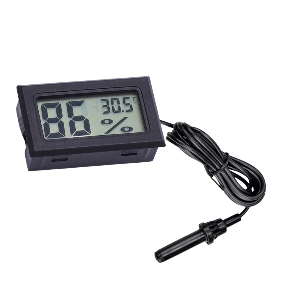 超能玩工 包退0費用●溫濕度計 電子溫濕度計 數字溫濕度計帶探頭 崁入式 溫濕溫度計 濕度 溫度 同時顯示 數位液晶顯示-規格圖7