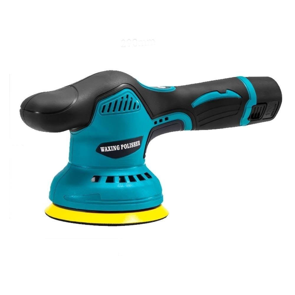超能玩工 保固1年●全新8檔調速 12v拋光機 5吋DA機打蠟機 無線打蠟機 電動打蠟機 鍍膜機 偏心打蠟機 汽車拋光機-細節圖2