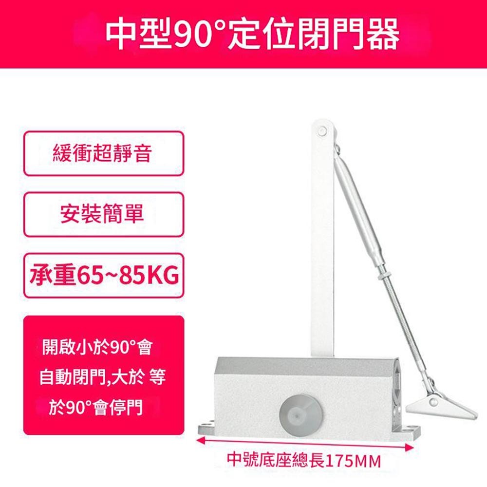 超能玩工 包退0費用●門弓器 自動關門器 閉門器 緩衝閉門器 液壓緩衝門弓器 自動閉門 門弓 關門器 自動關門 防火門-規格圖9