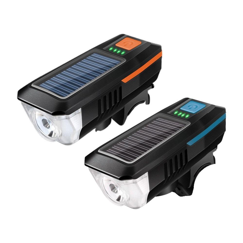 超能玩工 包退0費用●自行車喇叭燈 自行車太陽能喇叭燈 自行車車燈 自行車燈 自行車手電筒 腳踏車頭燈 台灣現貨-細節圖2