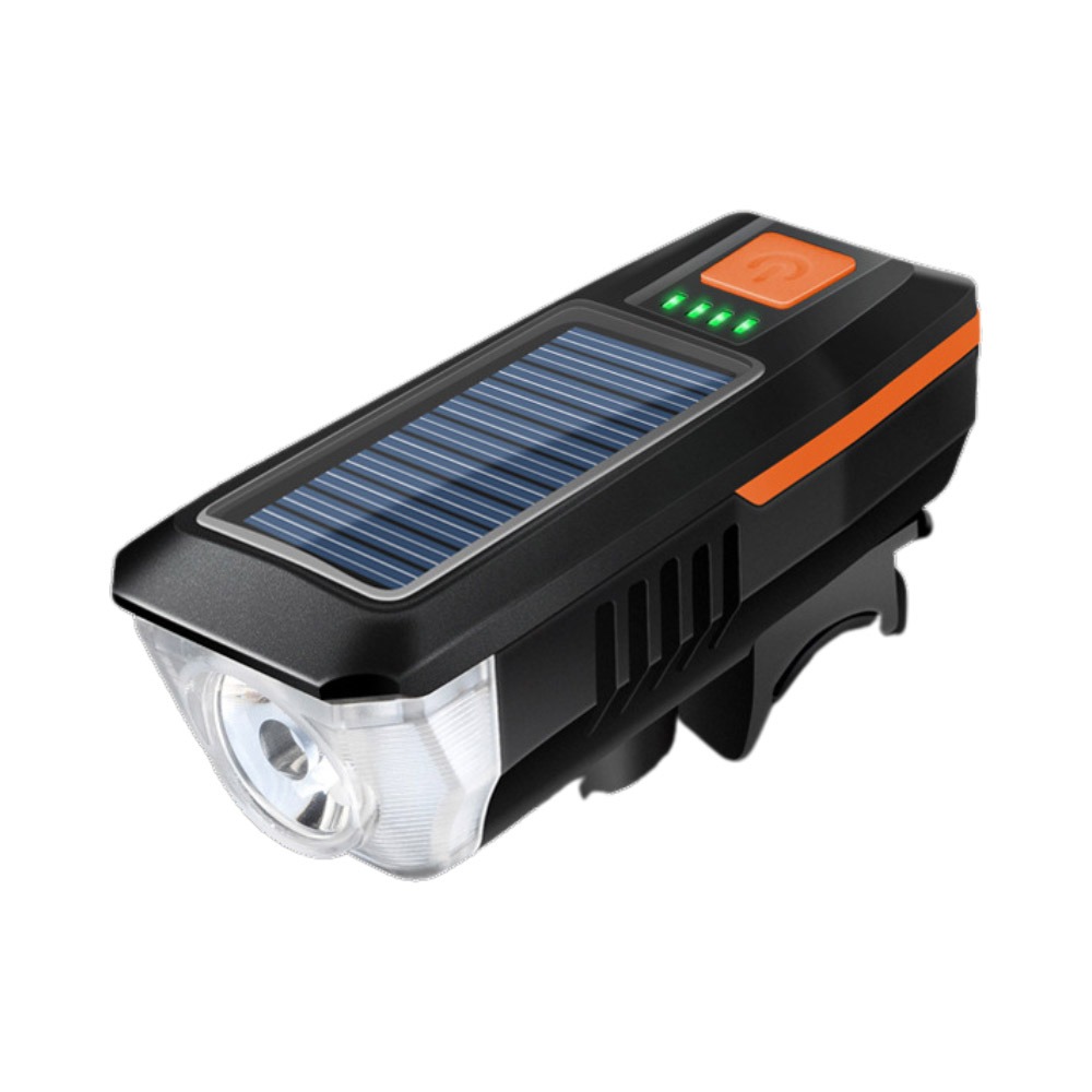 自行車太陽能喇叭燈(橙)