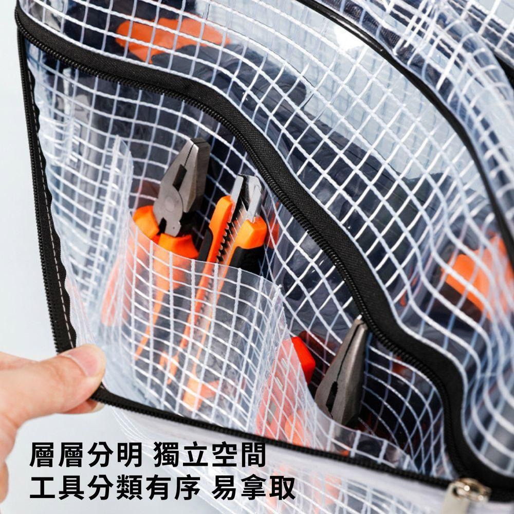 超能玩工 包退0費用●透明網格斜背無塵包 透明網格斜背包 透明包 透明網格工具包 斜背包 無塵背包 無塵工具包 台灣現貨-細節圖9