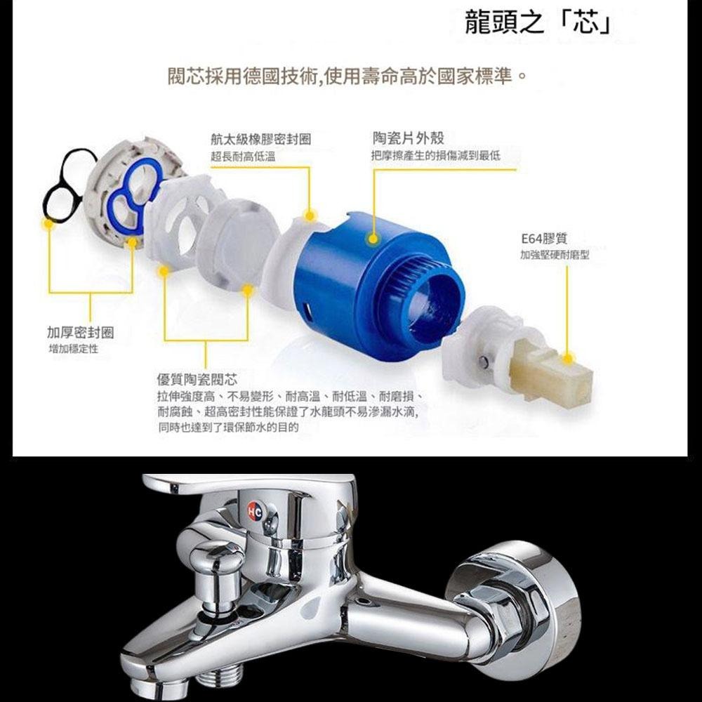 超能玩工 保固1年●沐浴龍頭 全銅冷熱龍頭 淋浴冷熱 洗澡浴室龍頭 混水閥三聯龍頭 合金龍頭 大流量 入牆式 衛浴 現貨-細節圖6