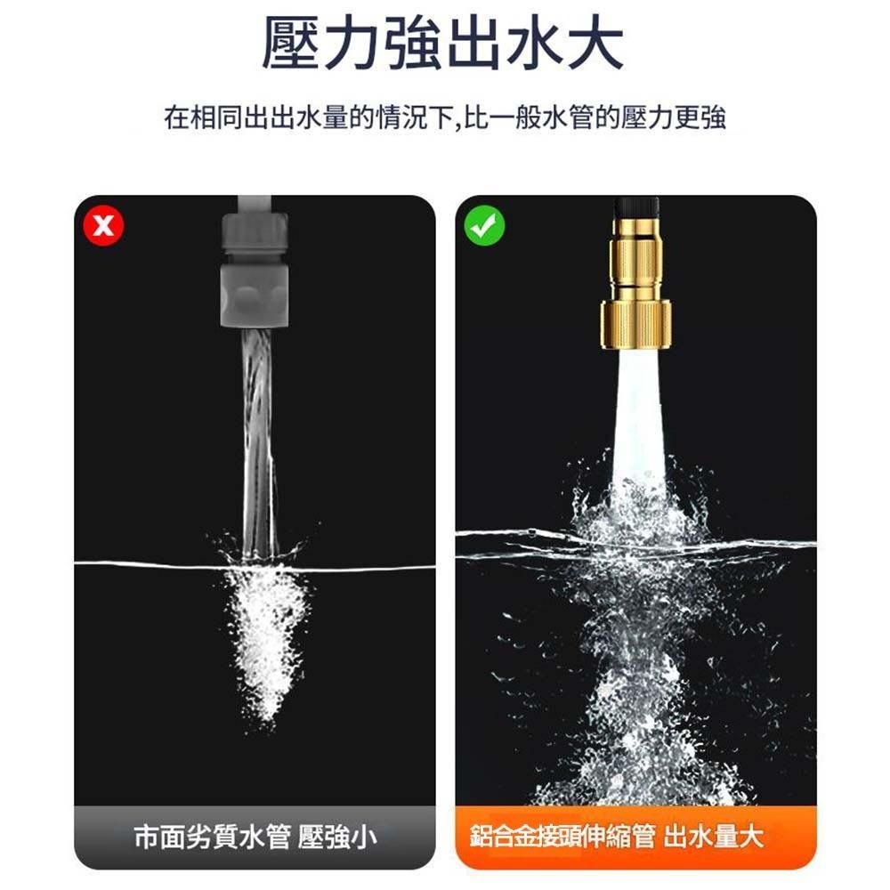超能玩工 包退0費用●鋁合金接頭 伸縮水管 彈力水管 彈力伸縮水管 洗車 澆花 洗窗 台灣現貨-細節圖8