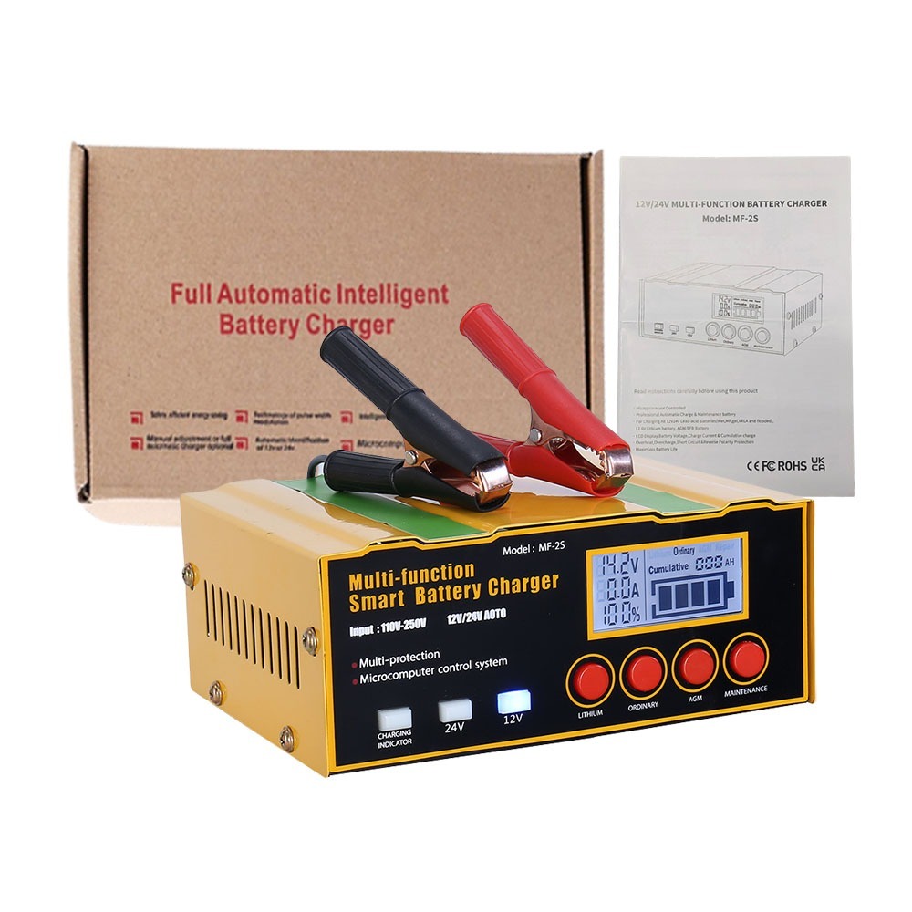 超能玩工 包退0費用●最新 電瓶充電器 高階四模式 鋰電池 AGM電池 EFB電池 強充激活 智能充電器 電池充電 現貨-規格圖9