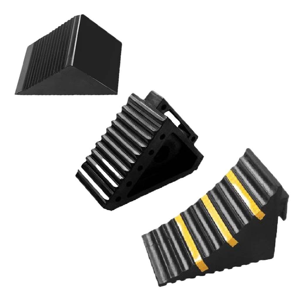 超能玩工 包退0費用●中小型車橡膠車輪止滑墊 止滑器 擋車器 停車止退器 車用止滑器 車輪檔 三角木 台灣現貨-細節圖2