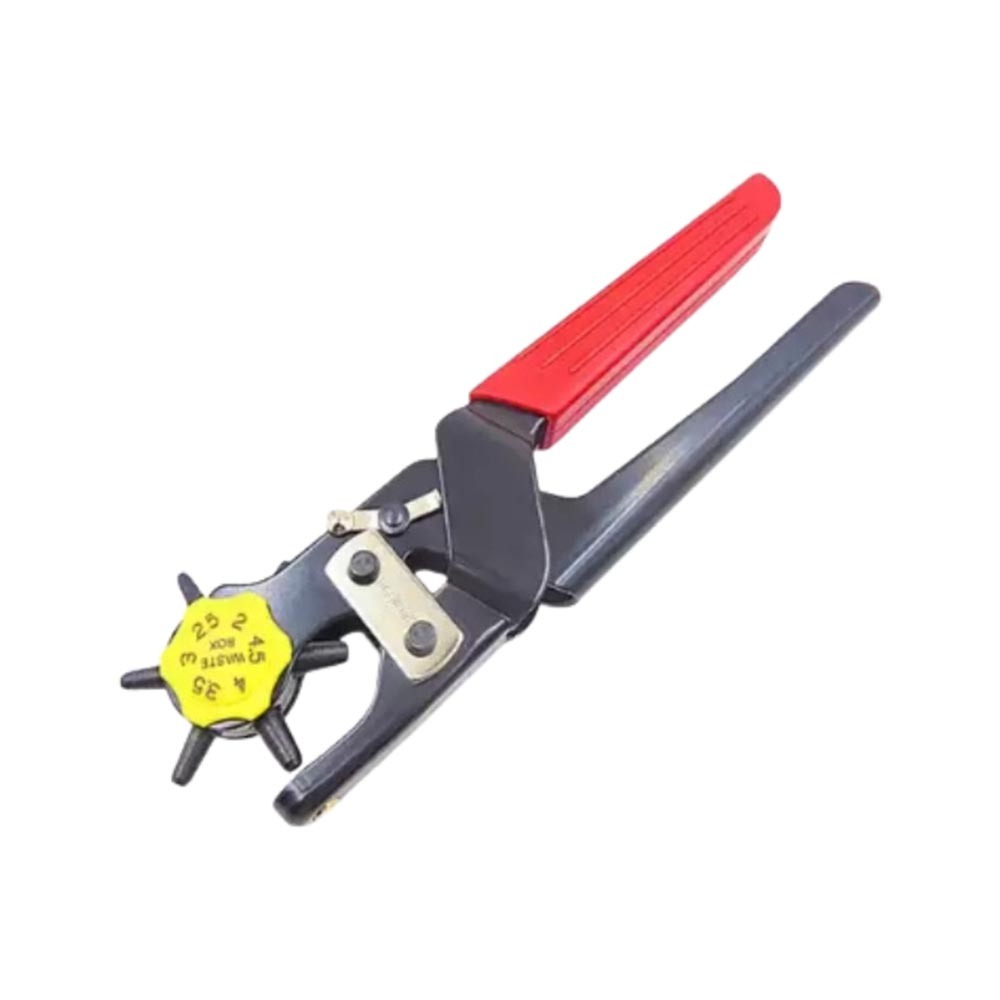 超能玩工 包退0費用●6合1重型打孔鉗 打洞器 五代刀頭 專業級打洞機 皮帶打洞器 皮革打孔機 肩帶硬皮雙層皮厚皮帶皮革-規格圖3