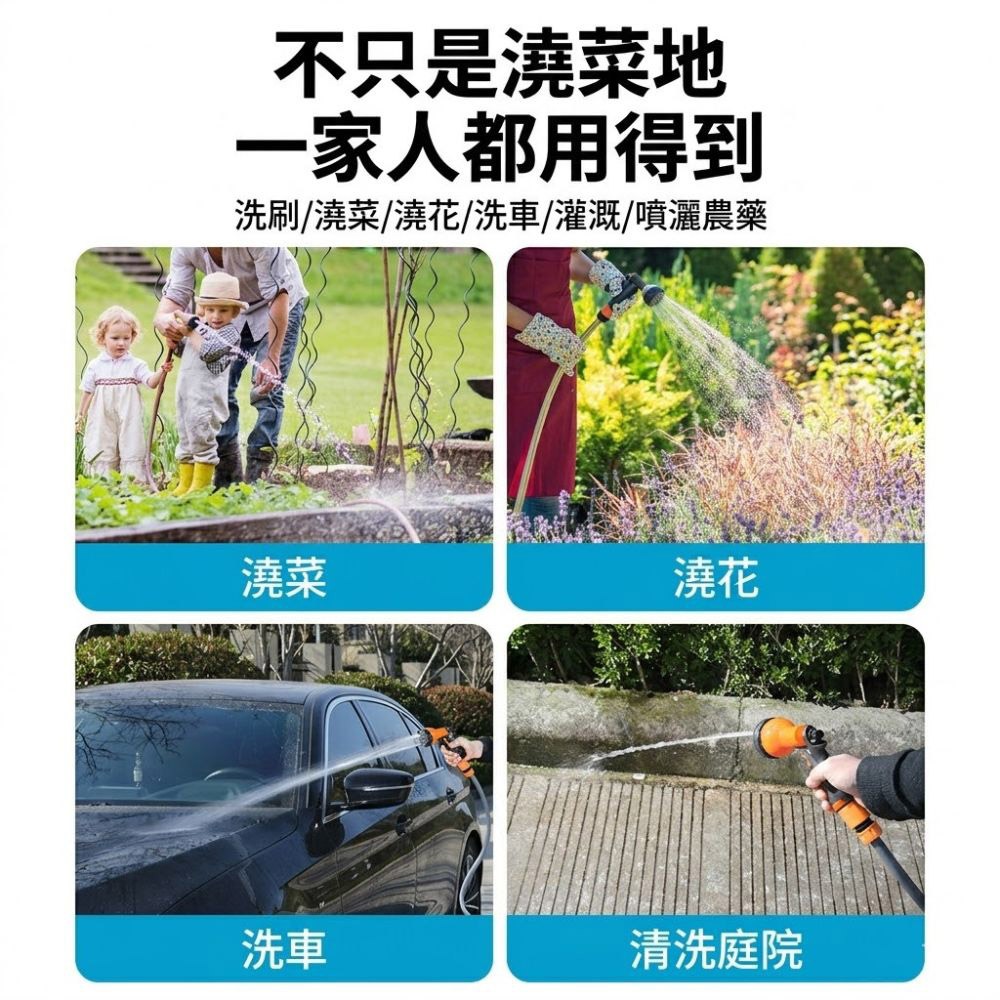 超能玩工 保固1年●18V 鋰電高壓抽水機 充電式抽水機 洗車機 澆水機 戶外抽水泵 澆地 澆花 牧田通用 台灣現貨-細節圖9