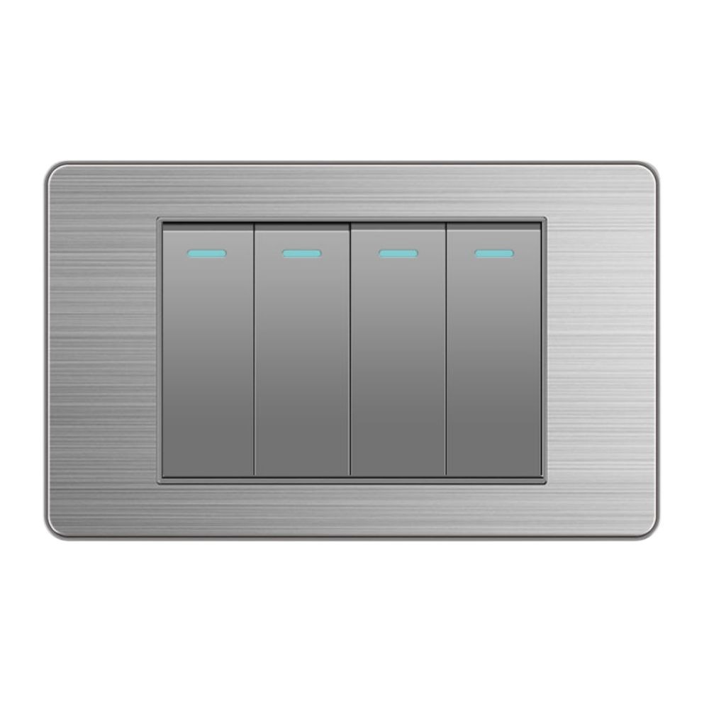 超能玩工 包退0費用●插座開關面板 不鏽鋼拉絲系列面板 單開雙開三開 台灣專用 直插式 電源插座開關 USB TypeC-規格圖9