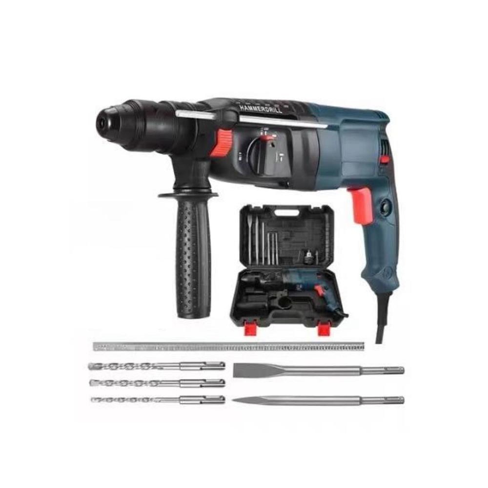 超能玩工 保固1年●28D電鑽工具箱 五隻鑽頭 電錘轉電鑽夾頭 德國正品公司貨 GBH 2-28D 電錘電鑽 三用電錘-規格圖9