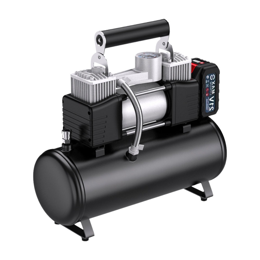 超能玩工 保固1年●21V充電式空壓機 6L 空壓機 空氣壓縮機 手提空壓機 充氣泵 打氣機 電動工具 現貨-細節圖2