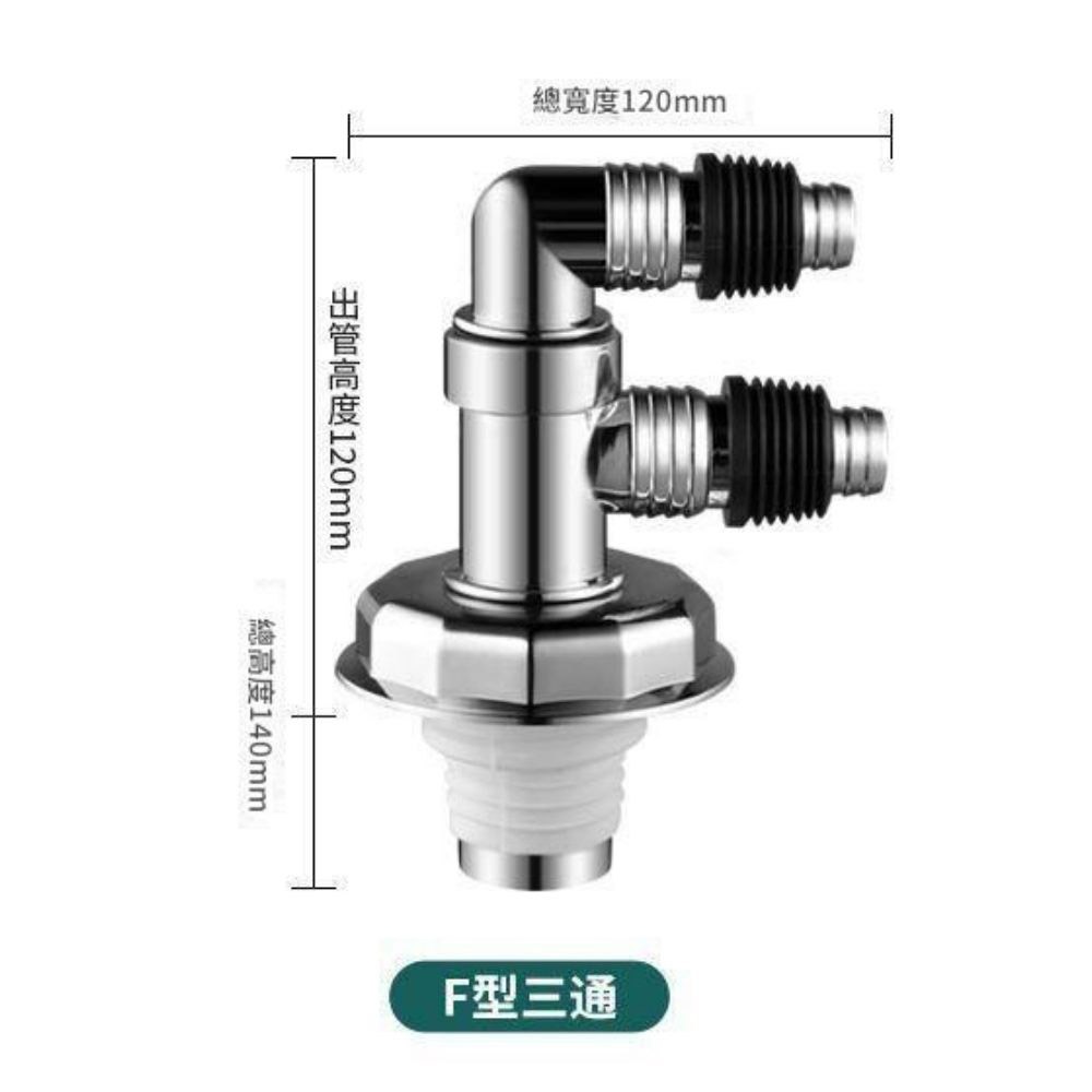 超能玩工 包退0費用●防溢水三通 洗衣機排水管接頭 地漏接頭 PVC管接頭 排水管轉接頭 洗衣機排水 防臭 台灣現貨-規格圖10