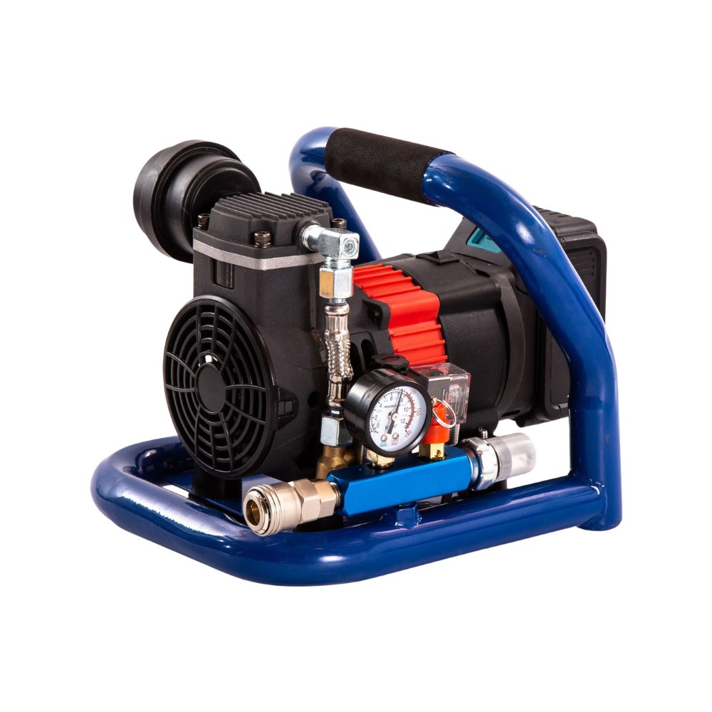 超能玩工 保固一年●無刷鋰電空壓機 21V 小型打氣泵儲氣罐 便攜式小型空壓機 手提空壓機 充氣泵 打氣機 台灣現貨-細節圖2