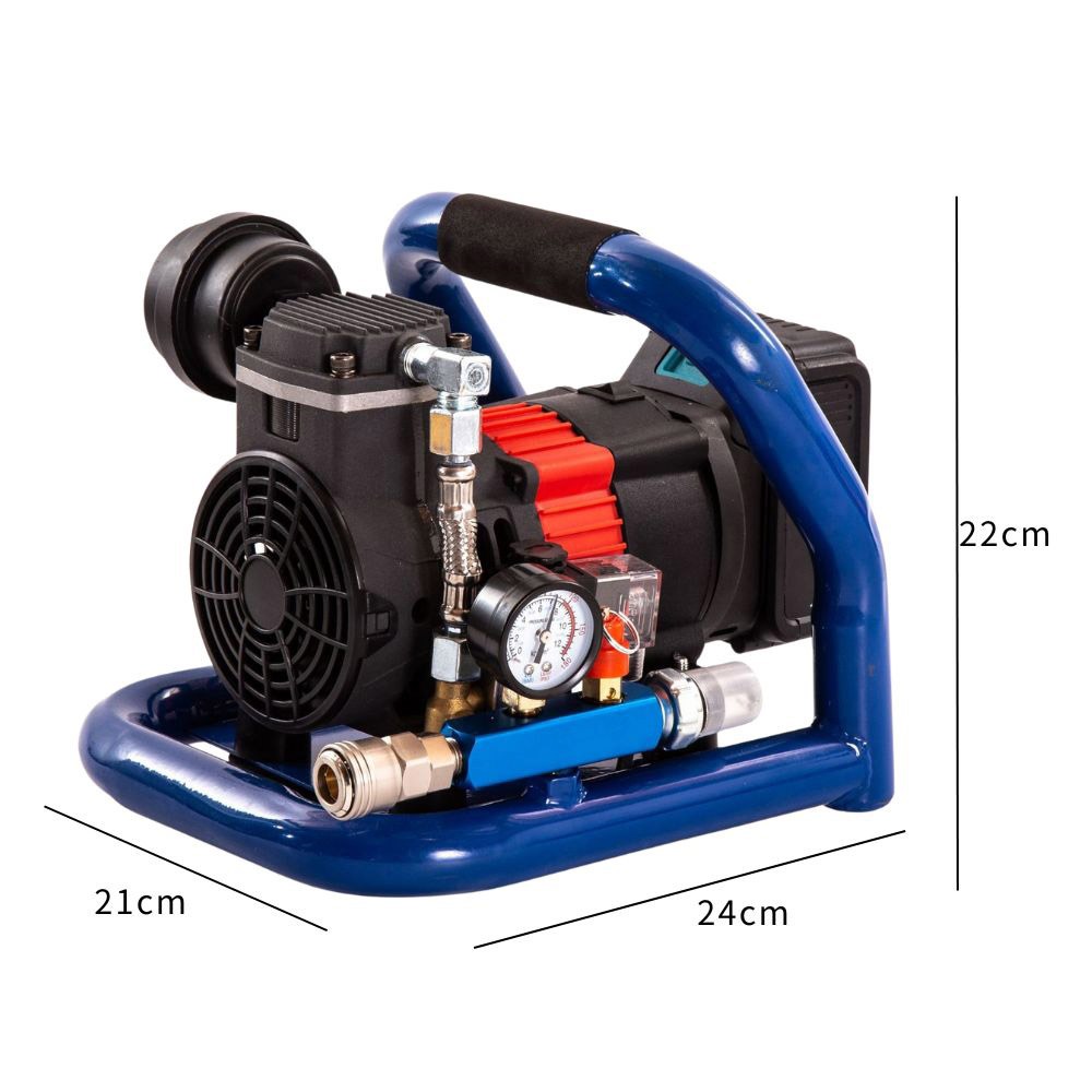 超能玩工 保固一年●無刷鋰電空壓機 21V 小型打氣泵儲氣罐 便攜式小型空壓機 手提空壓機 充氣泵 打氣機 台灣現貨-細節圖6