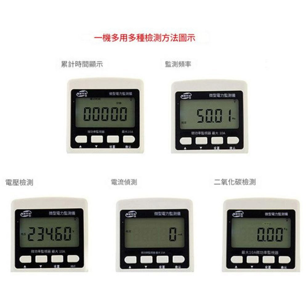 超能玩工 保固一年●全電壓功率錶 110V 220V 接地腳 功率表 電錶 電力監測儀 瓦特計 電壓錶 台灣發貨-細節圖7