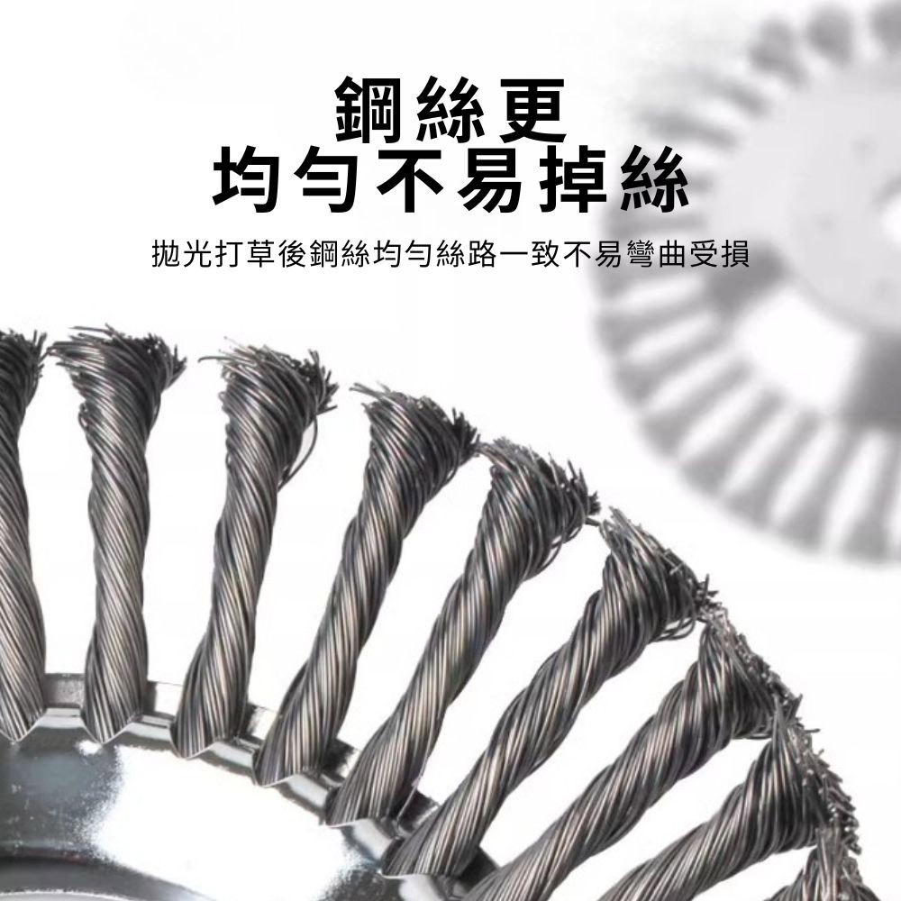 超能玩工 包退0費用●割草機鋼絲打草頭 扭絲打草輪 打草機除草頭 加厚鋼絲 除銹 除草盤配件 台灣現貨-細節圖7