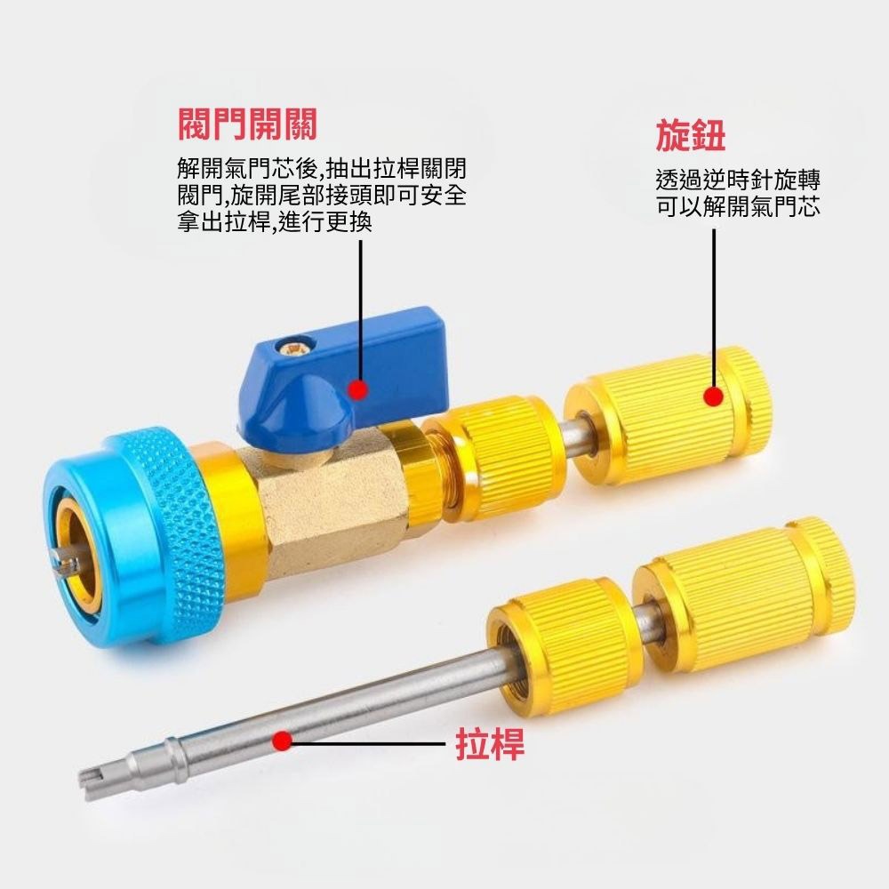 超能玩工 包退0費用●冷媒氣門芯更換工具 冷媒閥芯拆裝工具 汽車空調拆卸工具 汽車空調維修 台灣現貨-細節圖4