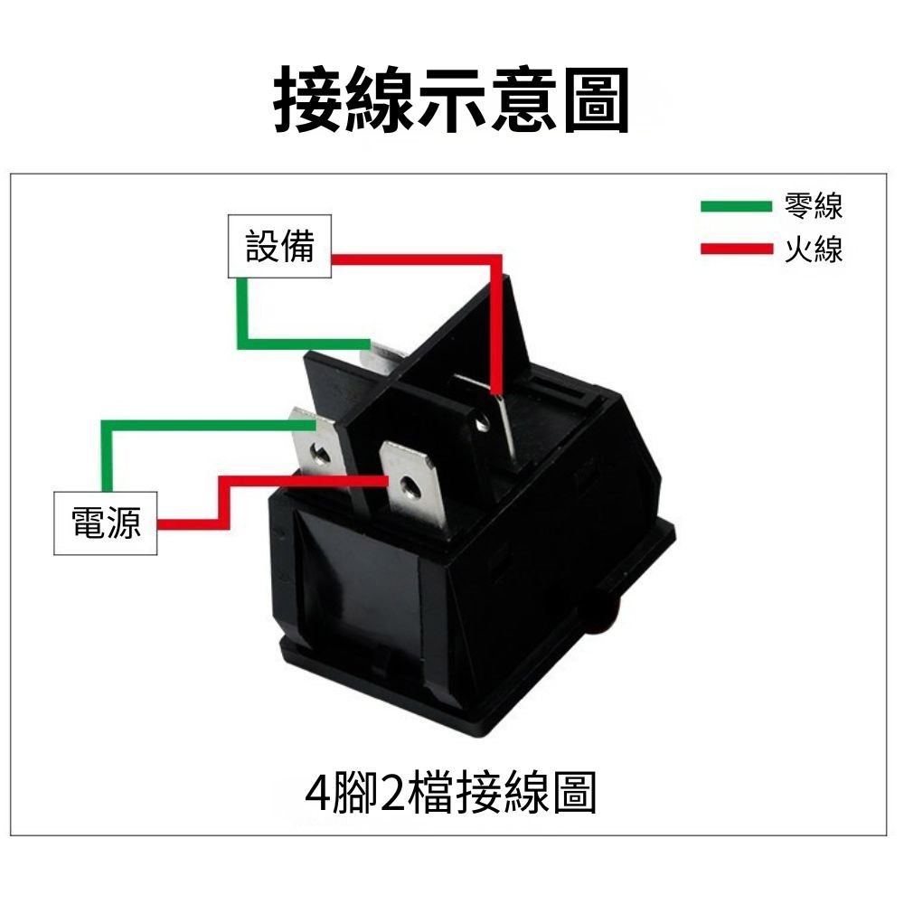 超能玩工 包退0費用●KCD4 30A 船型開關 電源開關 四腳兩檔 帶燈開關 翹板開關 防水開關 大電流 台灣現貨-細節圖7