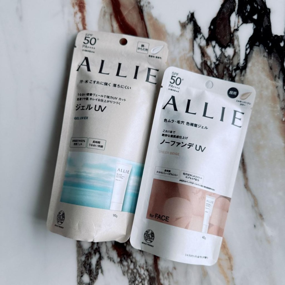 現貨ALLIE 持采UV高效防曬水凝乳EX 90g(臉部/身體2用)/瀘鏡調色UV(木質調勻妍)40g -好buy家-細節圖2