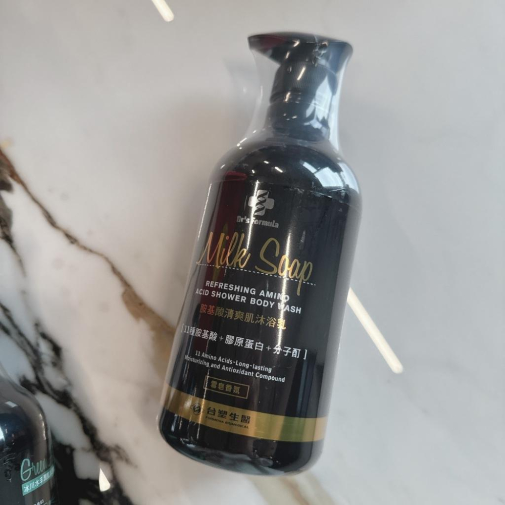 現貨✔【台塑生醫 Dr’s Formula】胺基酸清爽肌-雪皂香氛、柚果香氛/岩礦清爽肌琥珀魅香/冰川水丰潤肌沐浴乳-細節圖5
