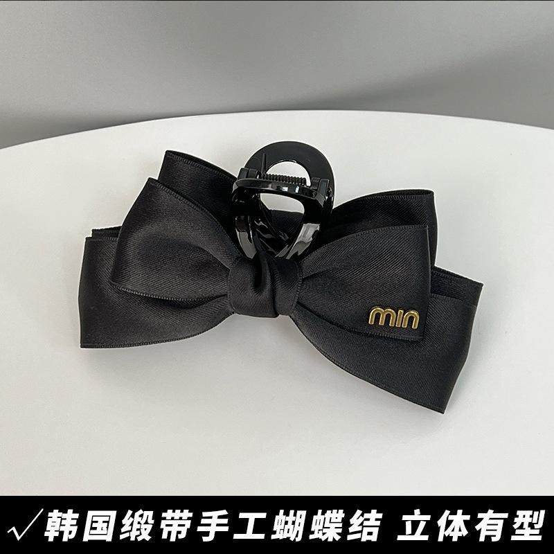 🎀 抓夾 髮夾 髮飾 白鹿同款蝴蝶抓夾女2023新款大號適合發量多蝴蝶結鯊魚夾發夾發飾-細節圖5