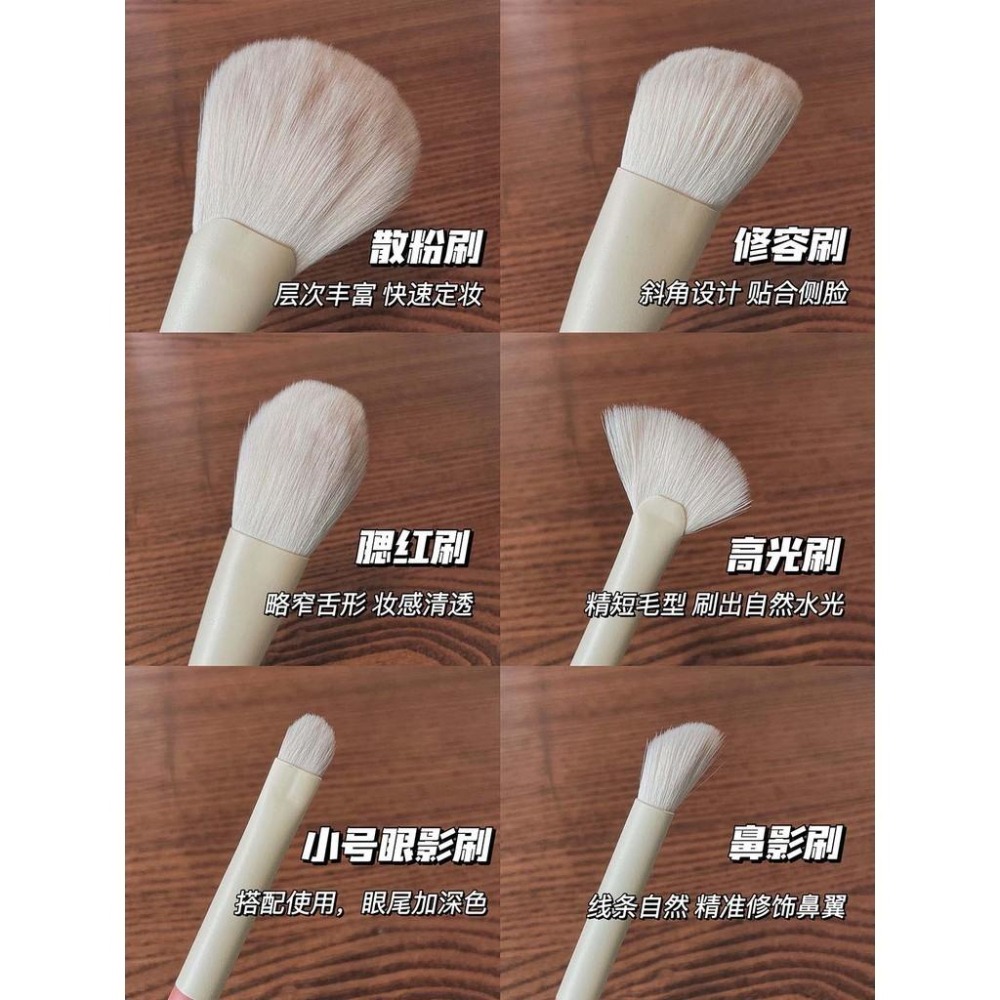 12支化妝刷套裝眼影刷散粉刷腮紅高光刷 平價全套 12支套裝組 化妝刷套裝組刷 刷具組-細節圖7