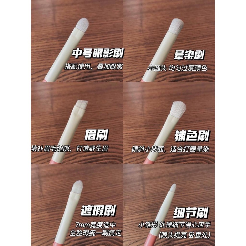 12支化妝刷套裝眼影刷散粉刷腮紅高光刷 平價全套 12支套裝組 化妝刷套裝組刷 刷具組-細節圖8