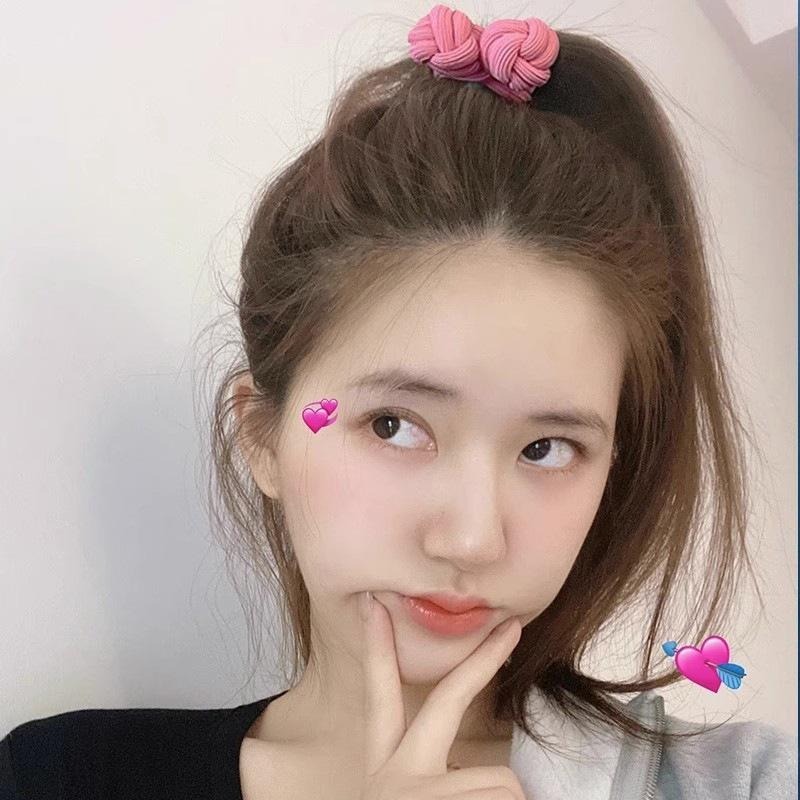 ❤️台灣現貨❤️不傷發扎頭繩女髮圈高馬尾固定神器新款髮飾高彈性耐用橡皮筋-細節圖2