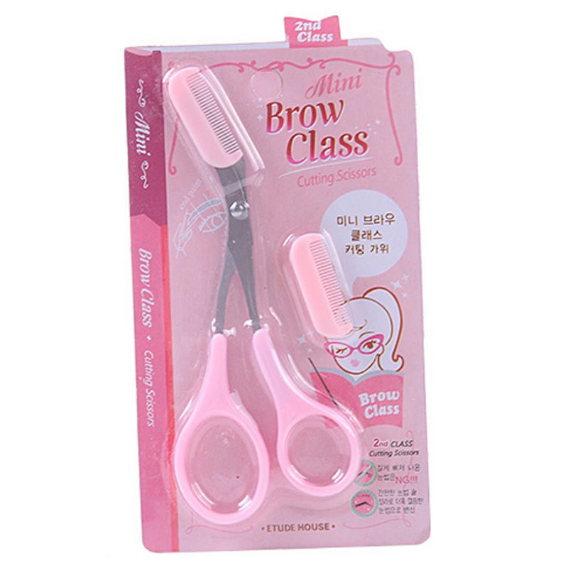【粉紅修眉剪組】Mini Brow Class眉剪＋可拆眉梳二合一｜圓弧安全設計 初學者專用 附贈眉梳-規格圖9