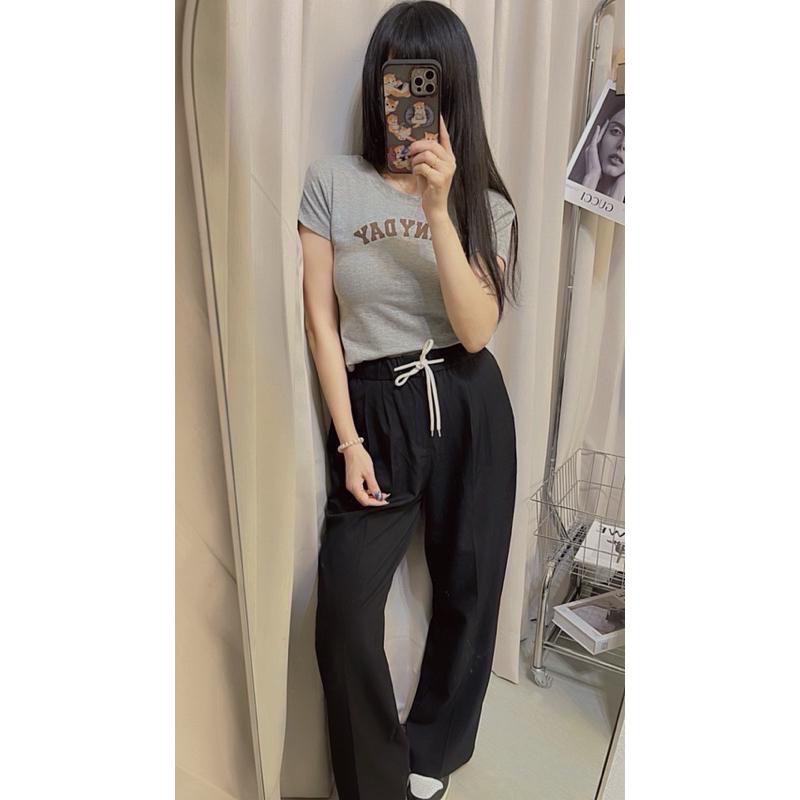 N-1109 𝓢𝓱𝓸𝓹 現貨🏷韓版質感抽繩西裝褲-細節圖7