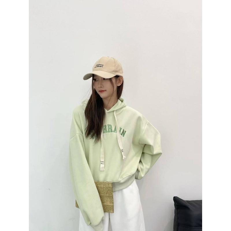 N-1109 𝓢𝓱𝓸𝓹 現貨🏷高磅數舒適棉質連帽字母刺繡上衣-細節圖5