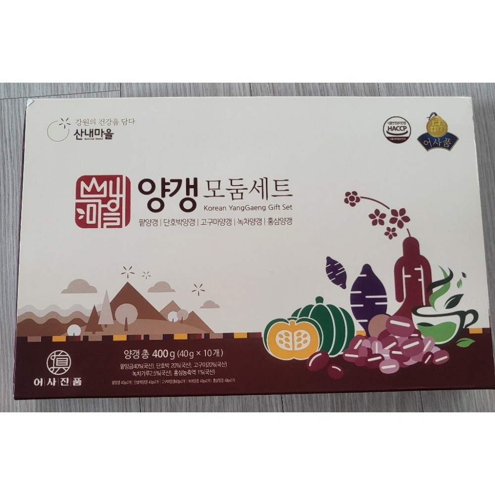 韓國Sannae Maeul 綜合羊羹禮盒 羊羹禮盒 韓國禮盒 伴手禮 韓國伴手禮 能量棒 韓國點心 低糖點心 韓國零食-細節圖3